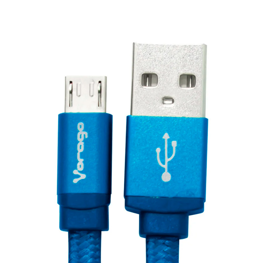 Cable Usb Vorago Cab-113 Azul Usb 2 A Micro Usb 1.0 Metros Bolsa