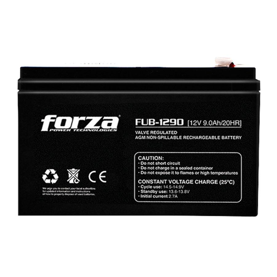 Batería Forza Sealed Lead Acid Fub-1290, 12 V, 5 Años, Color Negro