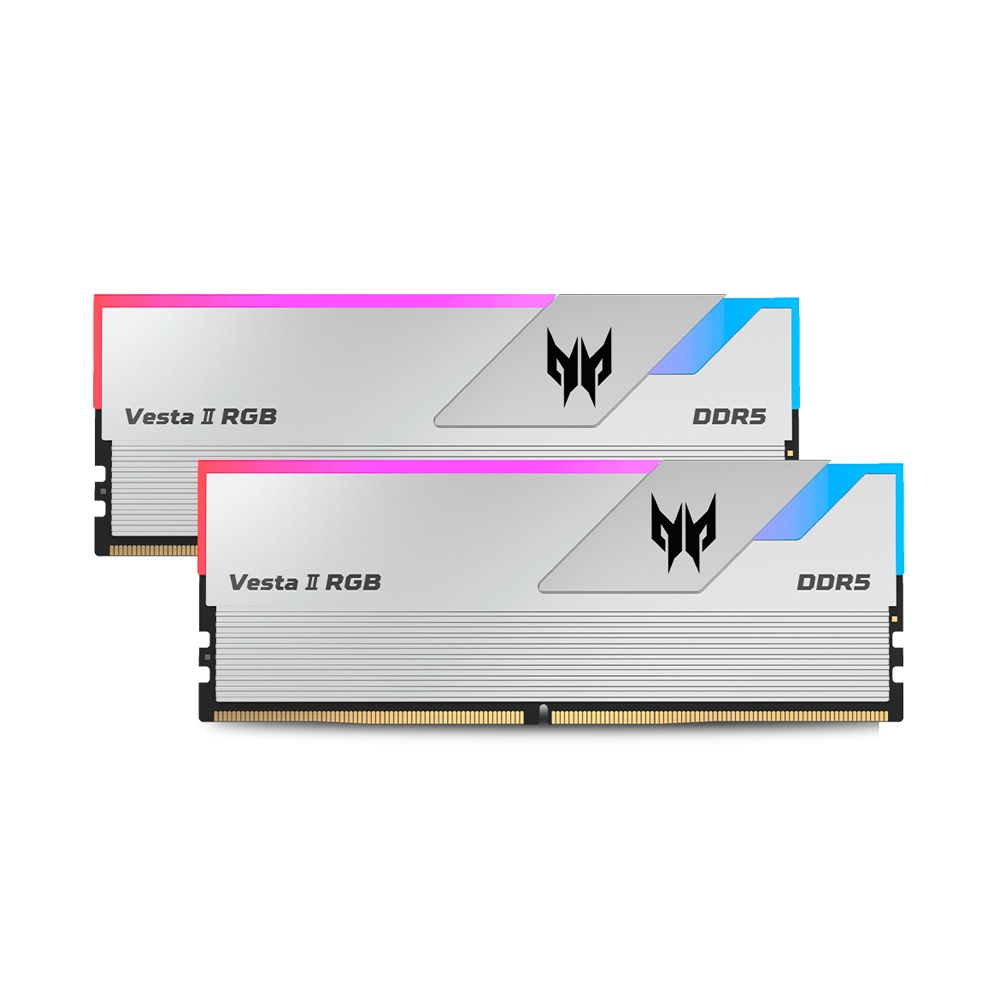 Kit Memoria Ram Acer Predator Vesta Ii 64Gb 2X 32Gb 6400Mhz Ddr5 Cl32 Dimm Plata Bl.9Bwwr.365