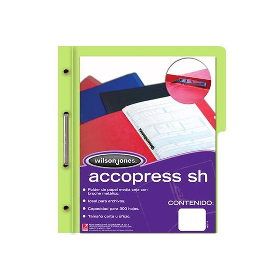 ACCO Carpeta Acco Press Tamaño Carta Color Verde Claro Con 10...
