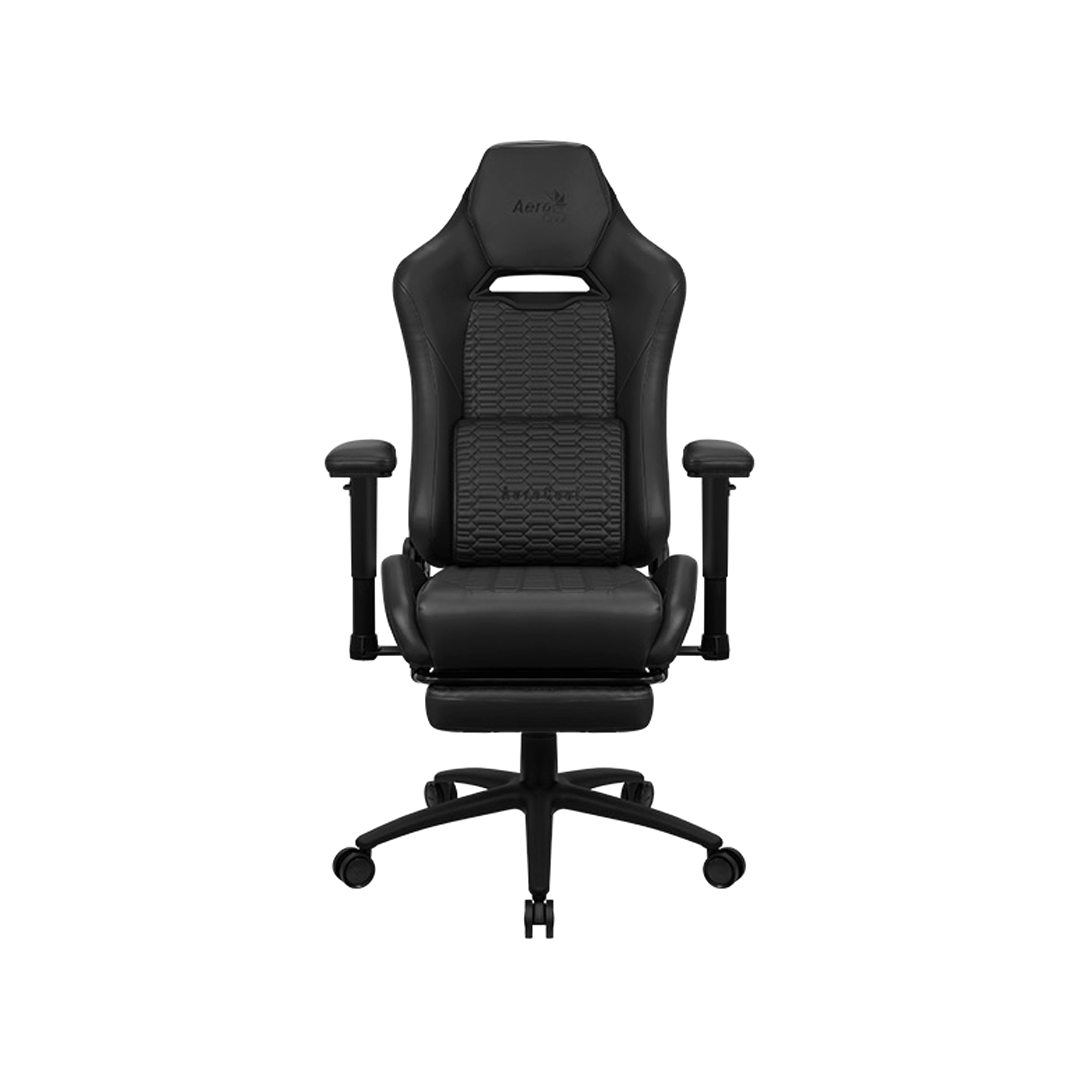Silla Gamer Aerocool Royal Leatherette Reclinable Diseño Ergonomico Hasta 150Kg Negro 4711099472703