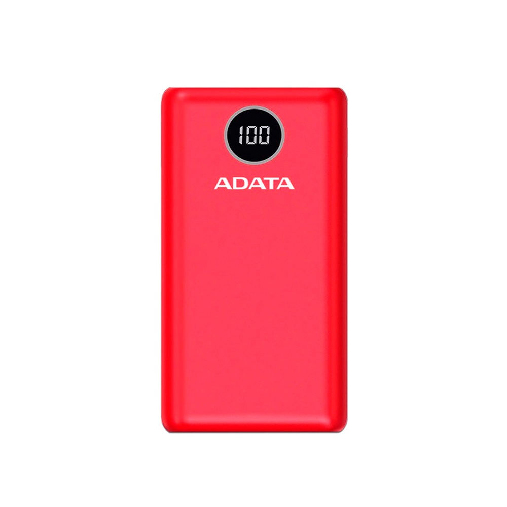 PowerBank Adata P20000Qcd rojo frontal
