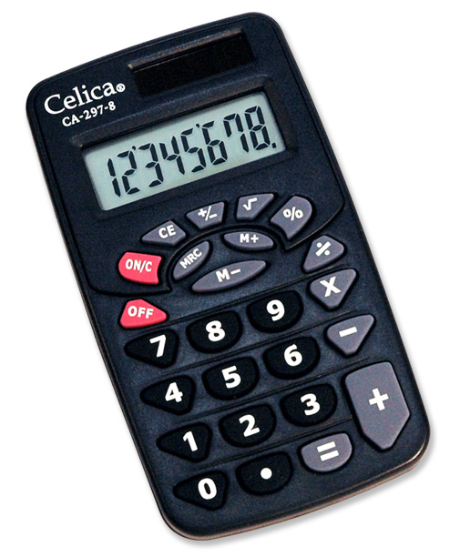 Calculadora Celica Bolsillo 8 Digitos Bat/Sol