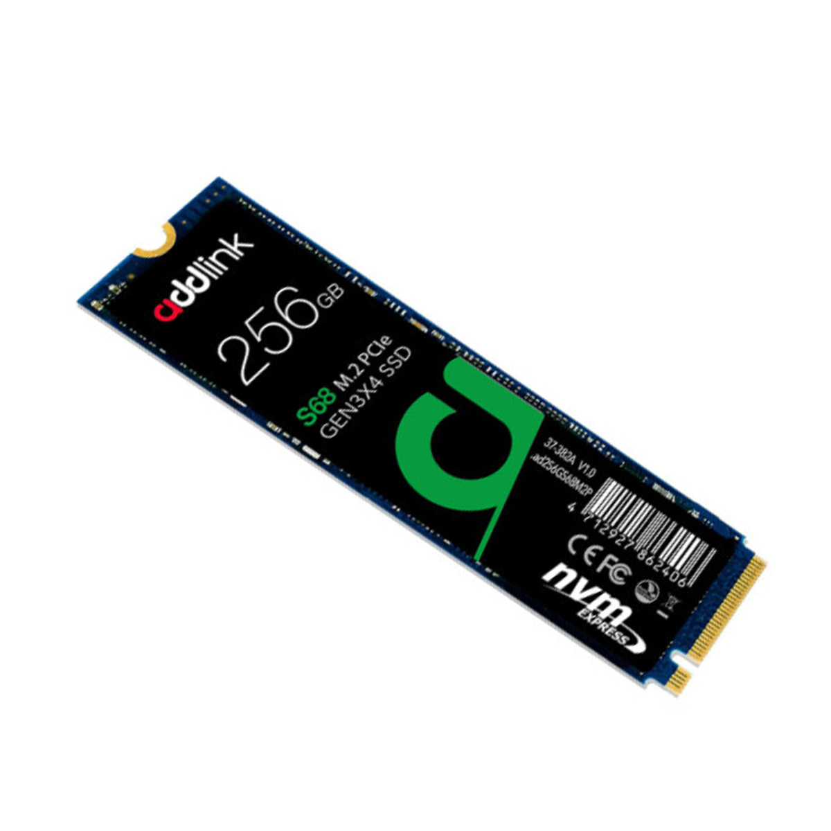 Ssd M.2 Addlink S68 256Gb Nvme Pcie 3.0 2000Mb/S Lectura 1200 Mb/S Escritura Ad256Gbs68M2P