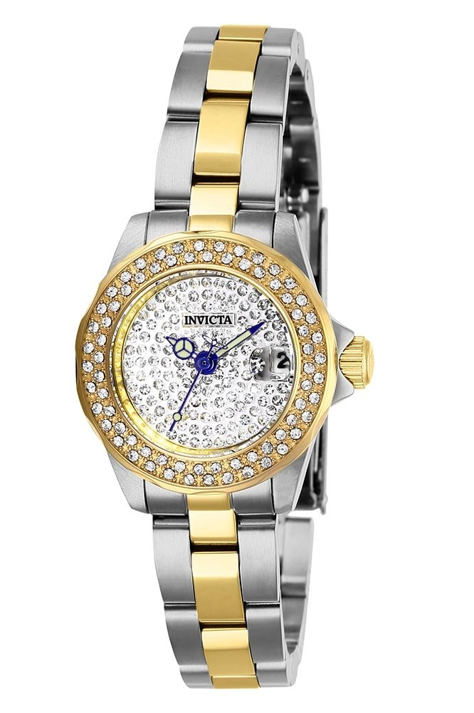 Reloj De Pulso Invicta Angel Lady 24Mm Acero Gold + Steel Pa