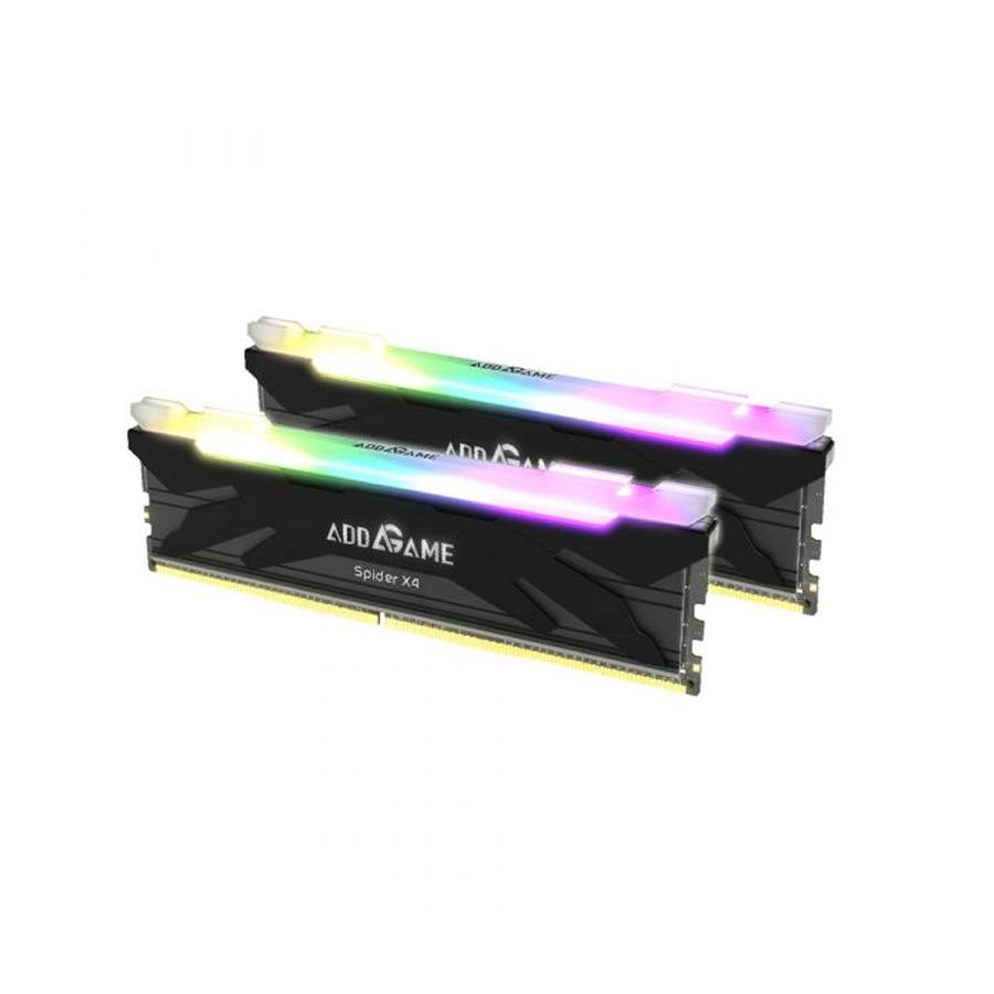 Kit De Memoria Ram Addlink Spider X4 Black 2X16Gb Ddr4 3600Mhz Rgb Ag16Gb36C18X4Ubx2