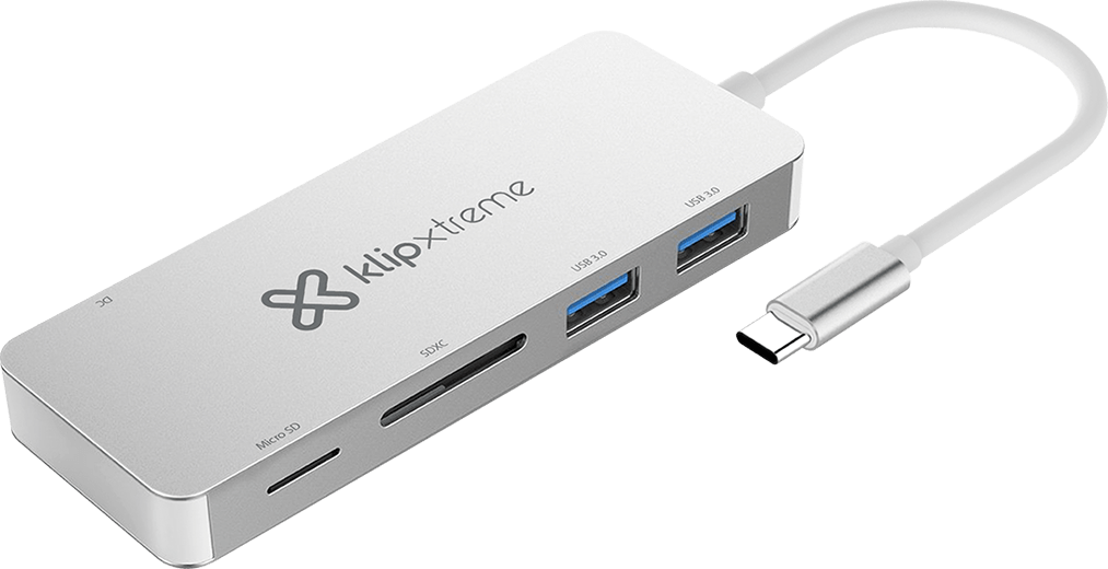 Lector De Tarjetas Klip Xtreme Microsd Sd Usb 3.0 Usb-C Kcr-500