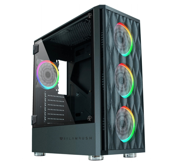 Gabinete Balamrush E-Atx 4Vent Argb 2Usb 3.0 Cristal Sgx3000 Br-931281