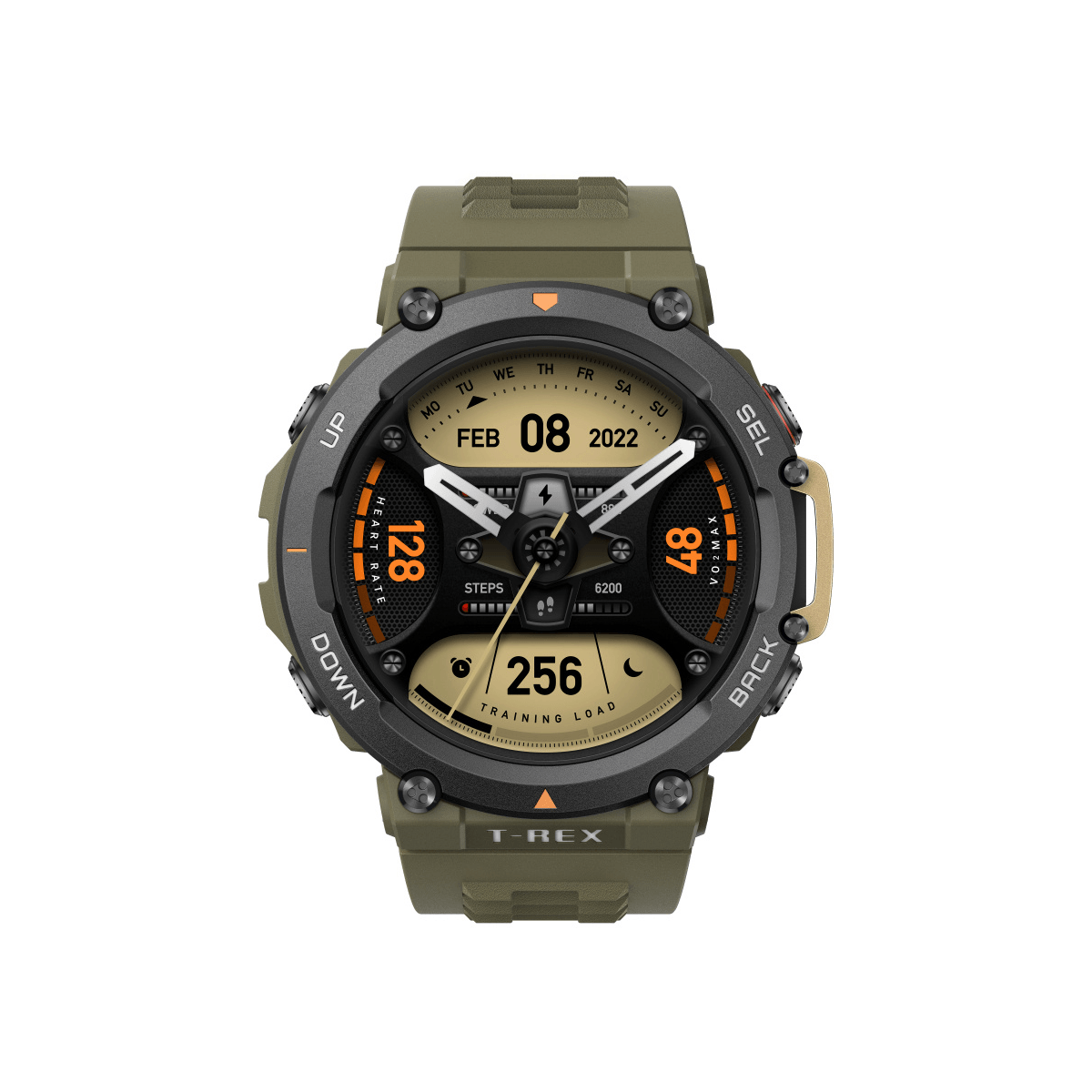 Smartwatch Amazfit T-Rex 2 Touch Android/Ios Resistente Al Agua/Golpes Bt 5.0 Verde 850037656622