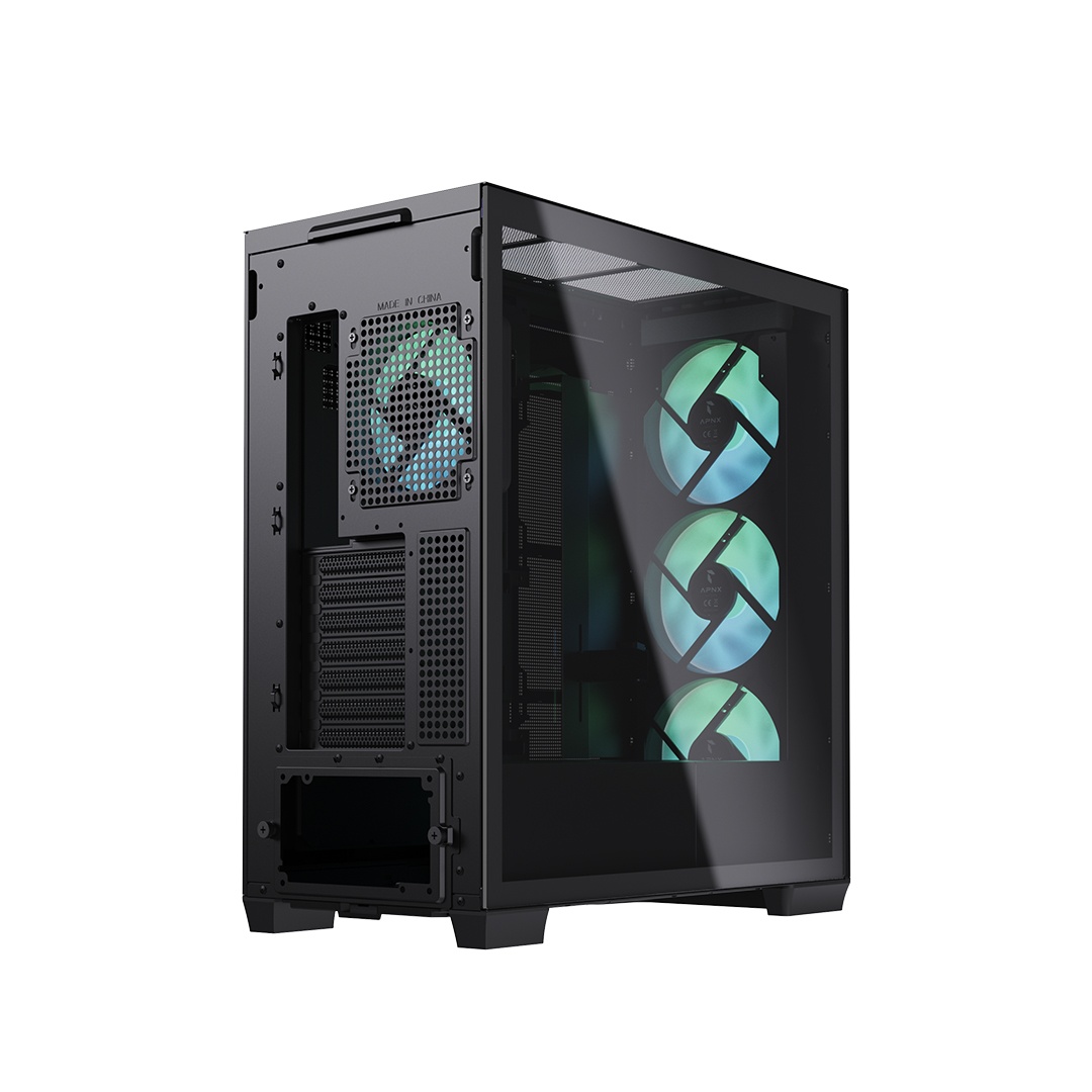 Gabinete Gamer Apnx Argb Atx Negro Spcw-Czfh221.11