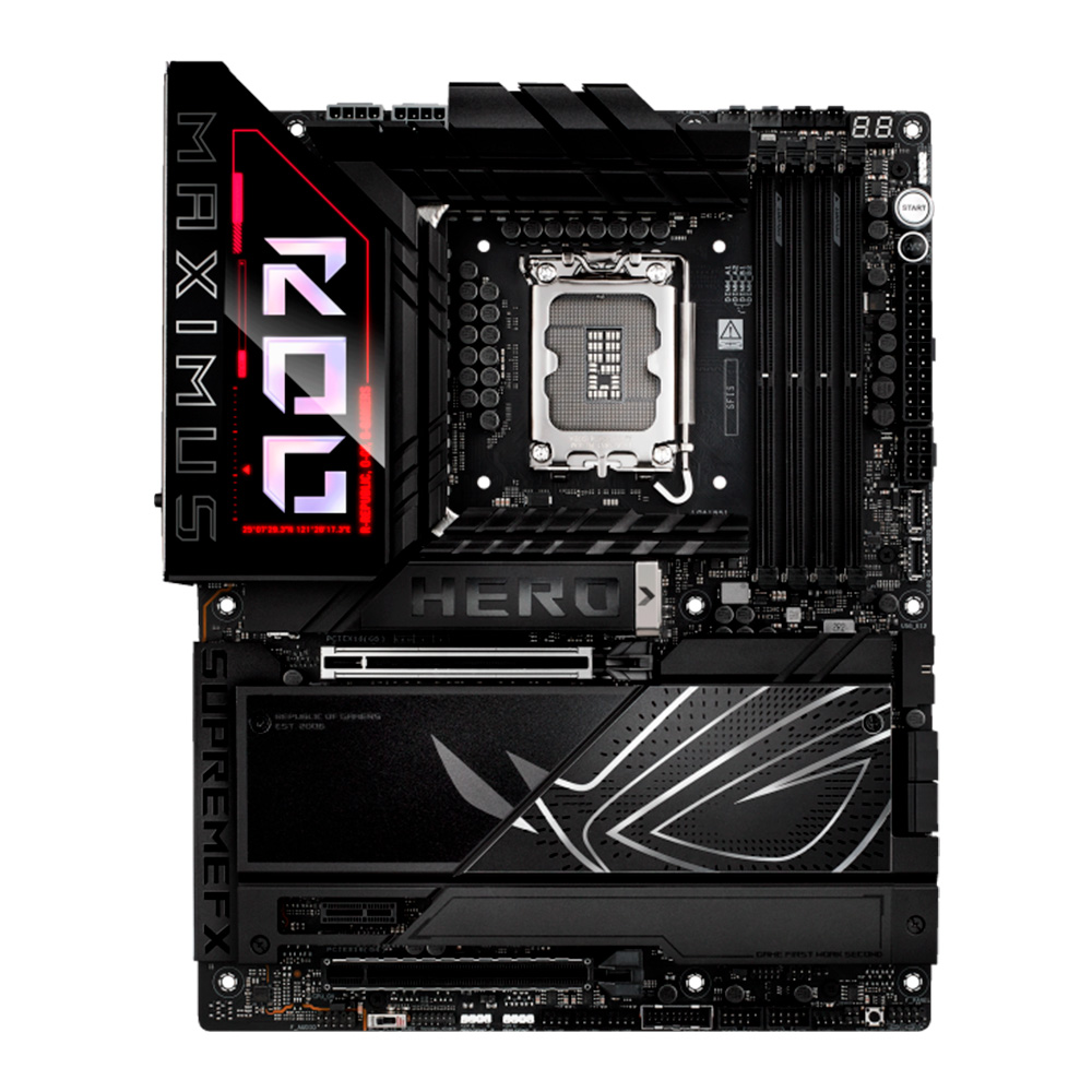 Tarjeta Madre Asus Rog Maximus Z890 Hero Intel Z890 Lga 1851 15A 4X Ddr5 Hdmi Tb Pcie-5.0 Wifi 7 Atx