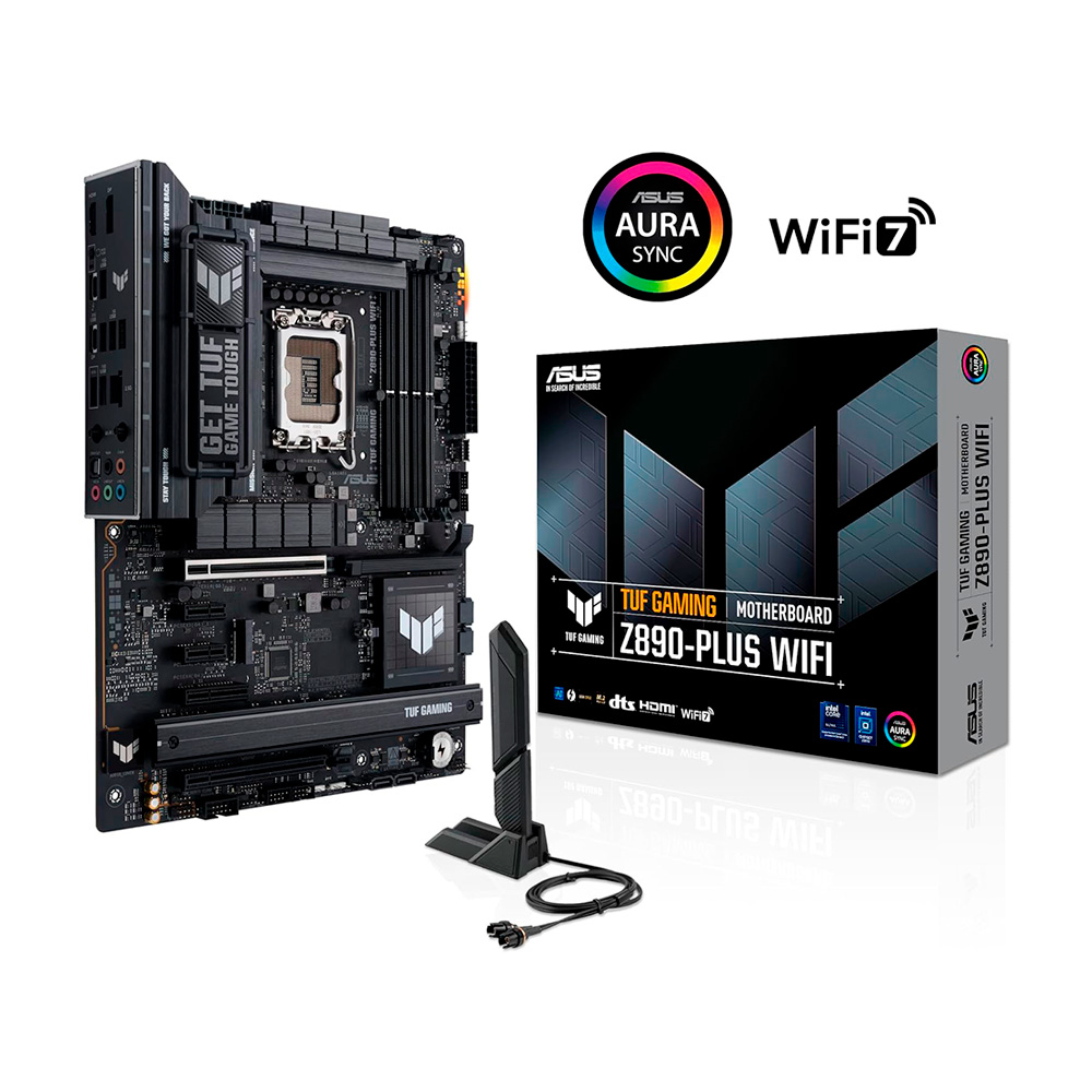 Tarjeta Madre Asus Tuf Gaming Z890-Plus Wifi Intel Z890 Lga 1851 15A 4X Ddr5 Hdmi Atx