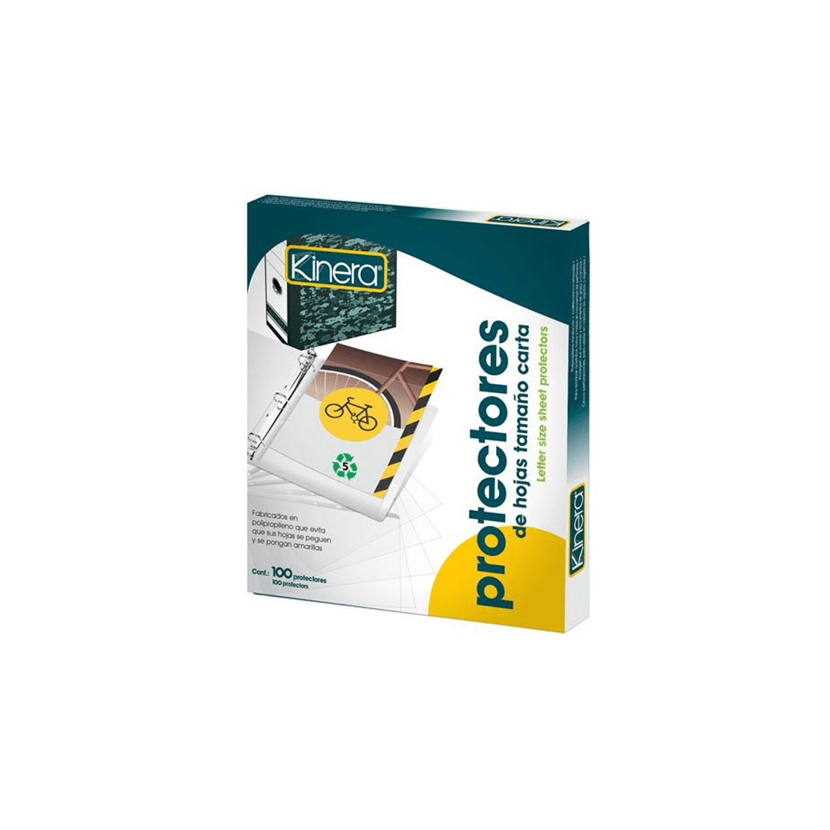 Protector De Hojas Azor Tamaño Carta 100 Piezas Transparente 302.36