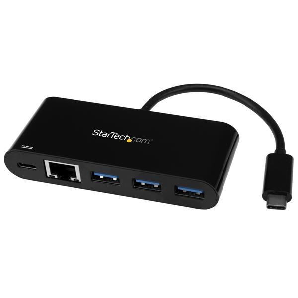 Hub Concentrador Usb 3.0 Startech Usb-C 3 Puertos Ethernet Gigabit Pd