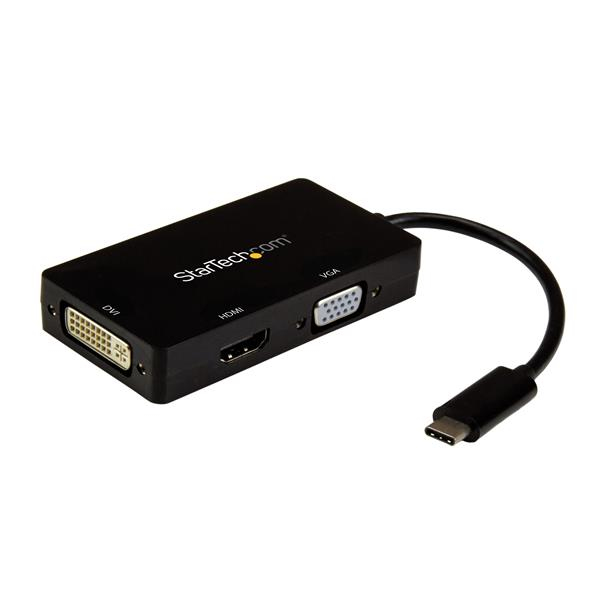 Mini Adaptador Multipuertos Startech Usb-C A Hdmi Dvi Vga