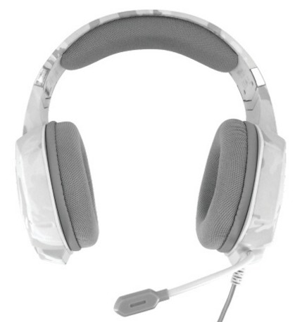 Diadema Gamer Trust Gxt 322C Para Consola 2M 3.5Mm Blanco