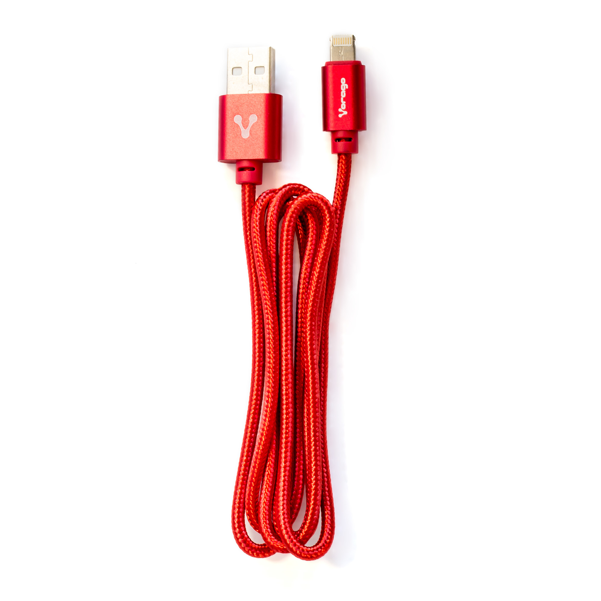 Cable Vorago Cab-209 Dual Micro Usb/Lightning Rojo 1M Bolsa