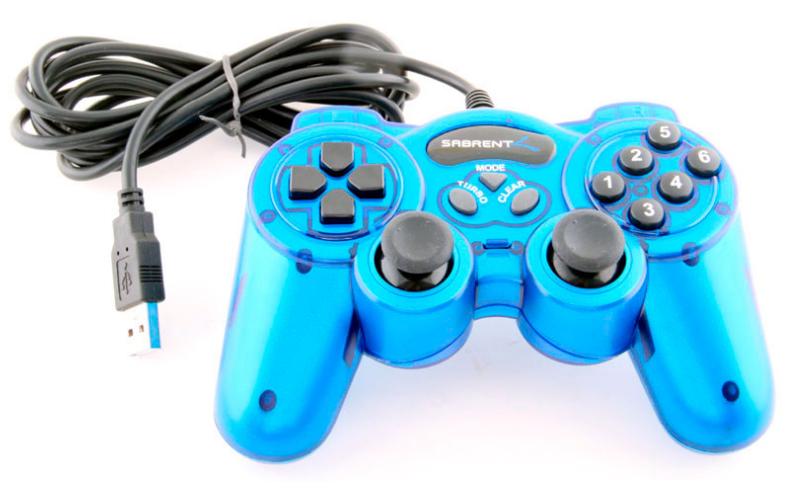 Control Para Juegos Sabrent 12 Botones Azul (Usb-Gamepad)