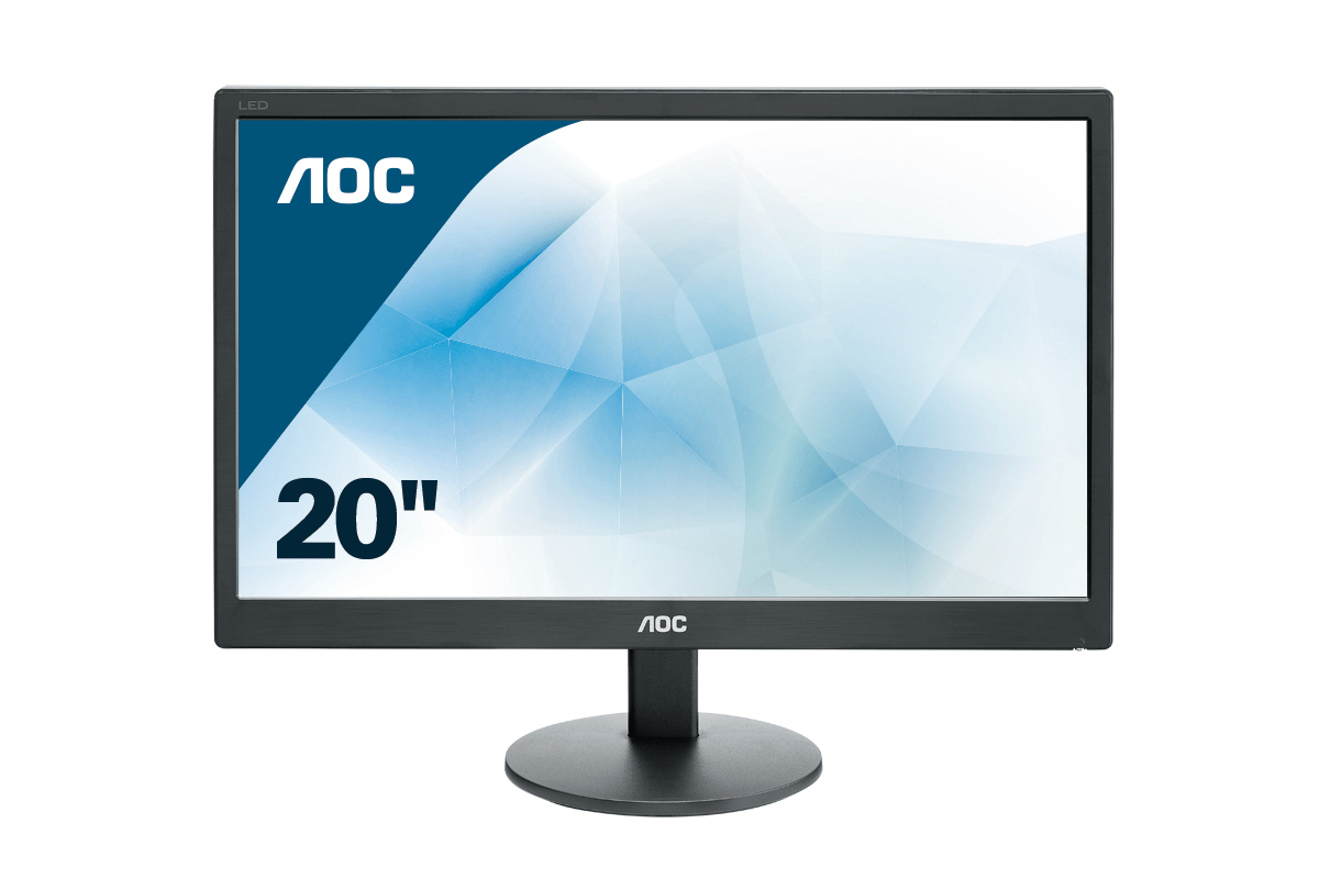 Monitor Aoc 19.5" 5Ms Led (1600X900) 60Hz Vga Negro Vesa (E2070Swn)