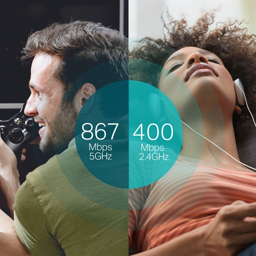 Adaptador Ac1300 Wifi Tp-Link Realtelk 5Ghz Y 2.4Ghz Usb 3.0 Archert4U