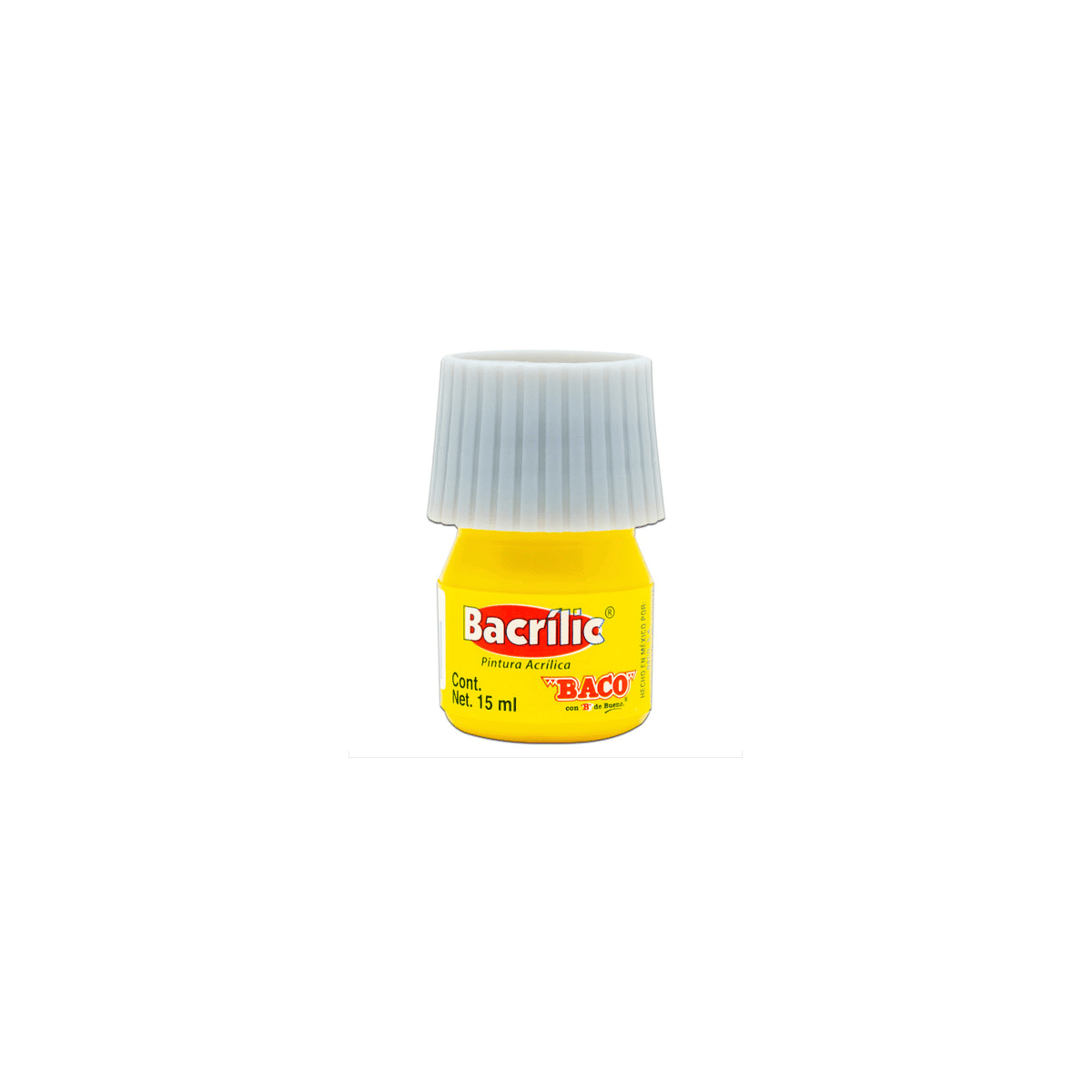 Pintura Baco Pn058 Acrílica Amarillo Limón 15Ml Con 10 Piezas