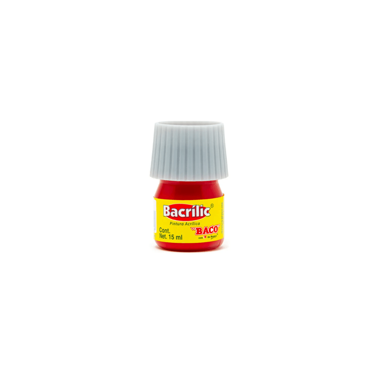 Pintura Baco Pn063 Acrílica Roja 15Ml Con 10 Piezas