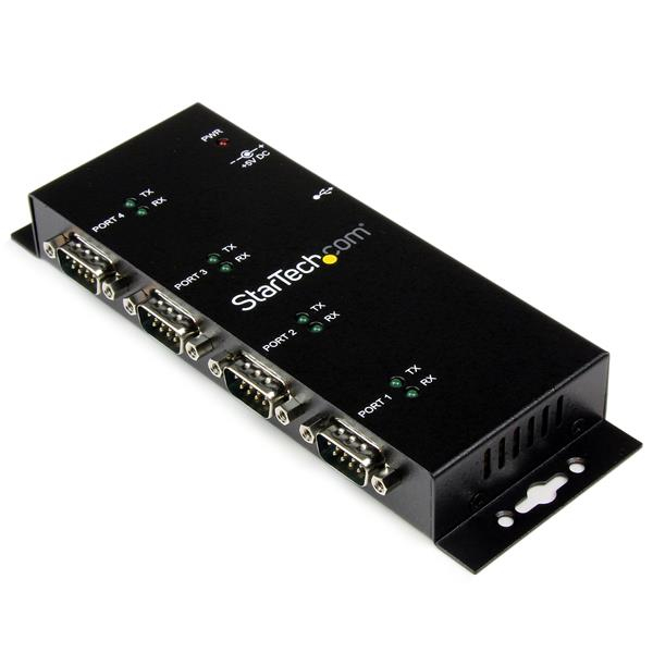Hub Usb A Serial  Rs232 Db9 De 4 Puertos Riel Din  Startech Icusb2324I