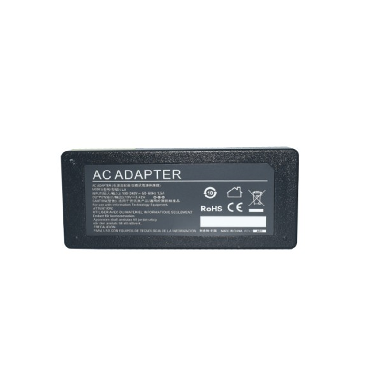 Adaptador De Corriente Battery First 65W 19V Color Negro Bf-L9