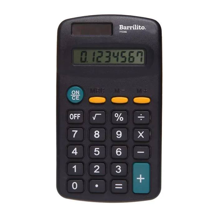 Calculadora Barrilito 7723G De 8 Dígitos Funciones Básicas