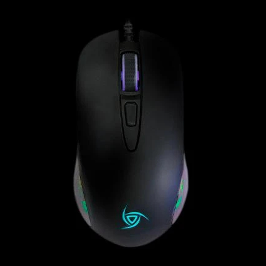 Mouse Gamer Vsg Diode 6 Botones Negro Rgb 4800 Dpi Vg-M627