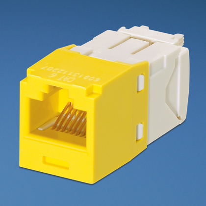 Minicom Panduit Cj688Tgyl Para Rj-45 Color Blanco Con Amarillo