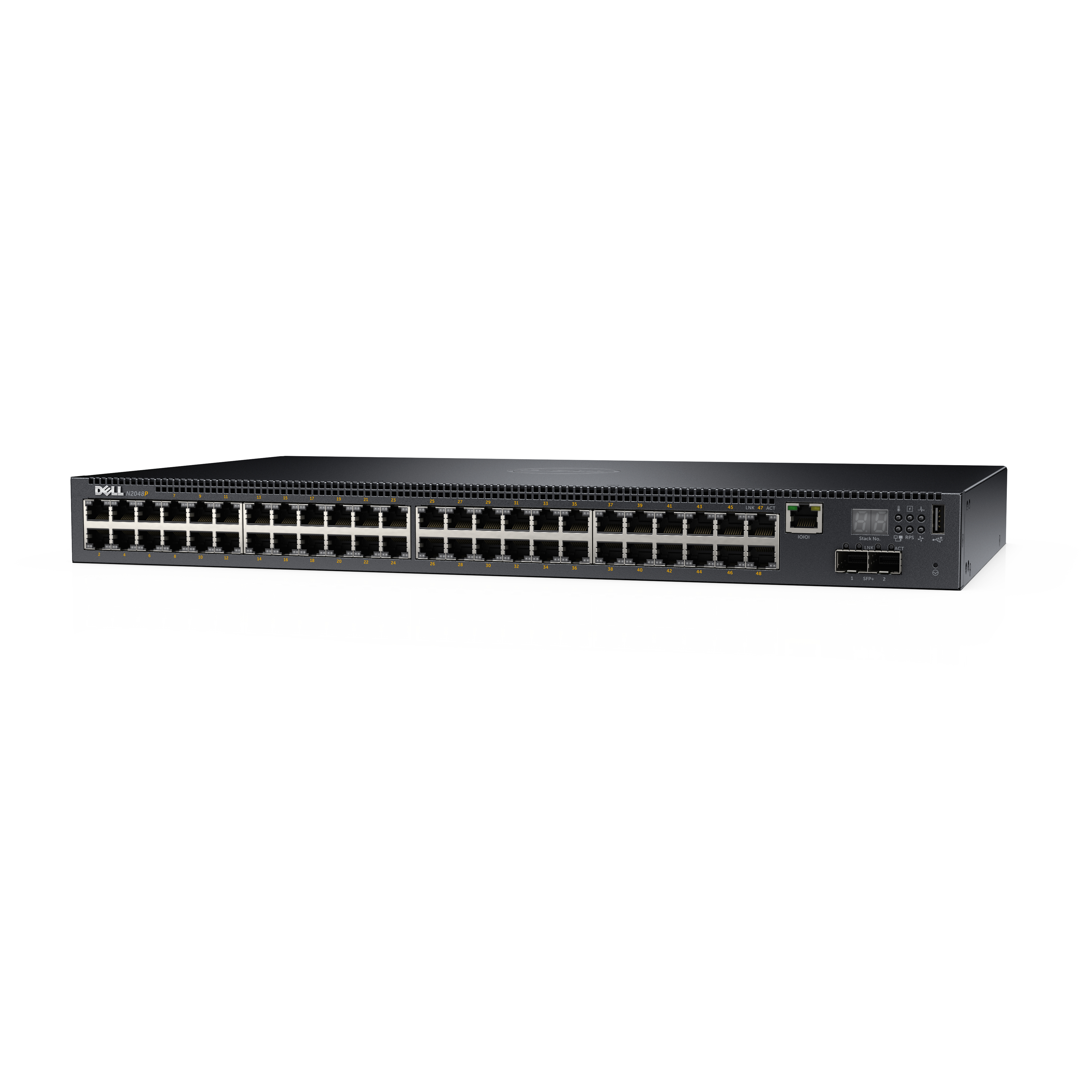 Switch Dell N2048 48 Puertos 10/100Mbps 2 Puertos Sfp+ Poe
