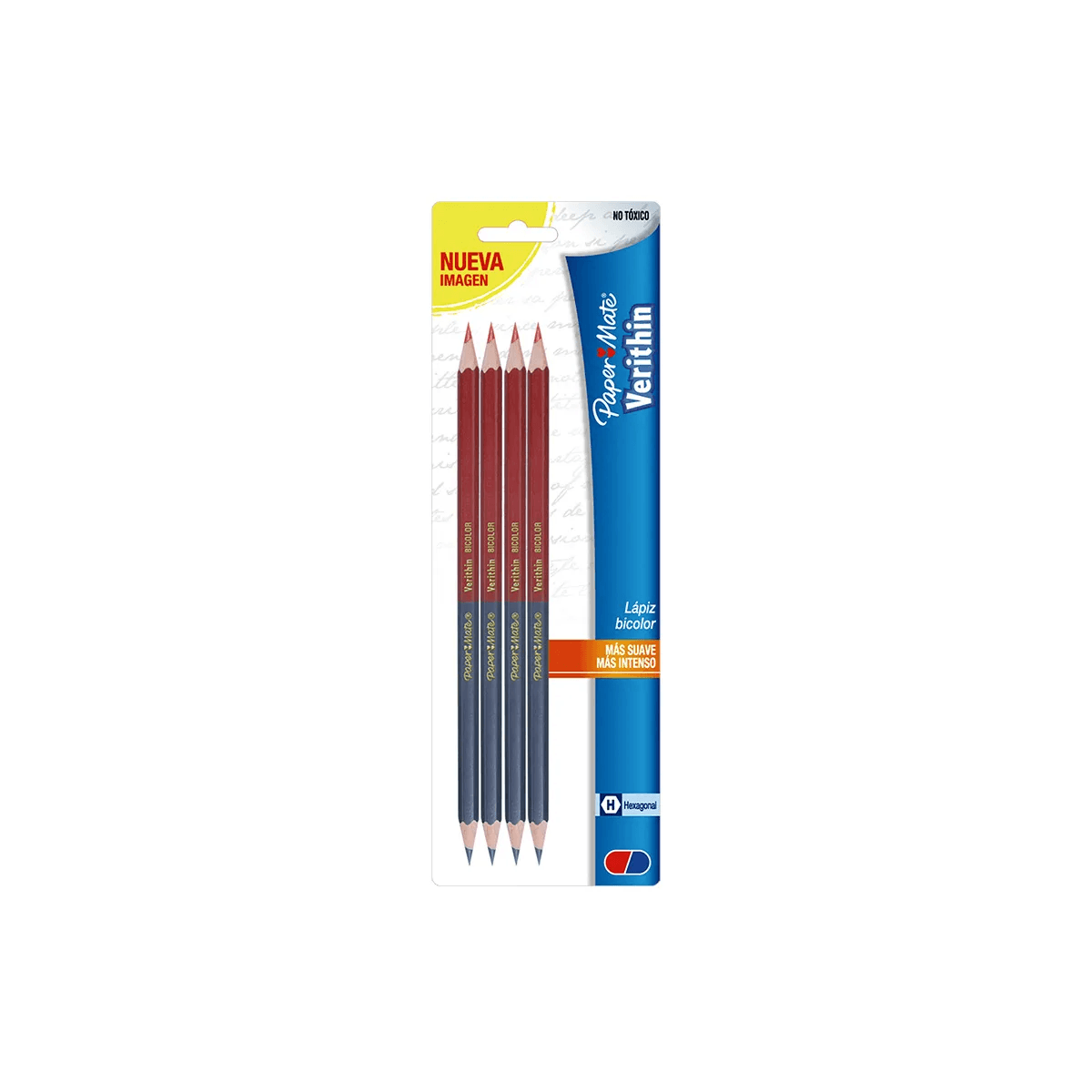 Lápiz Bicolor Berol M10400152055 Verithin Tarjeta Con 4 Piezas