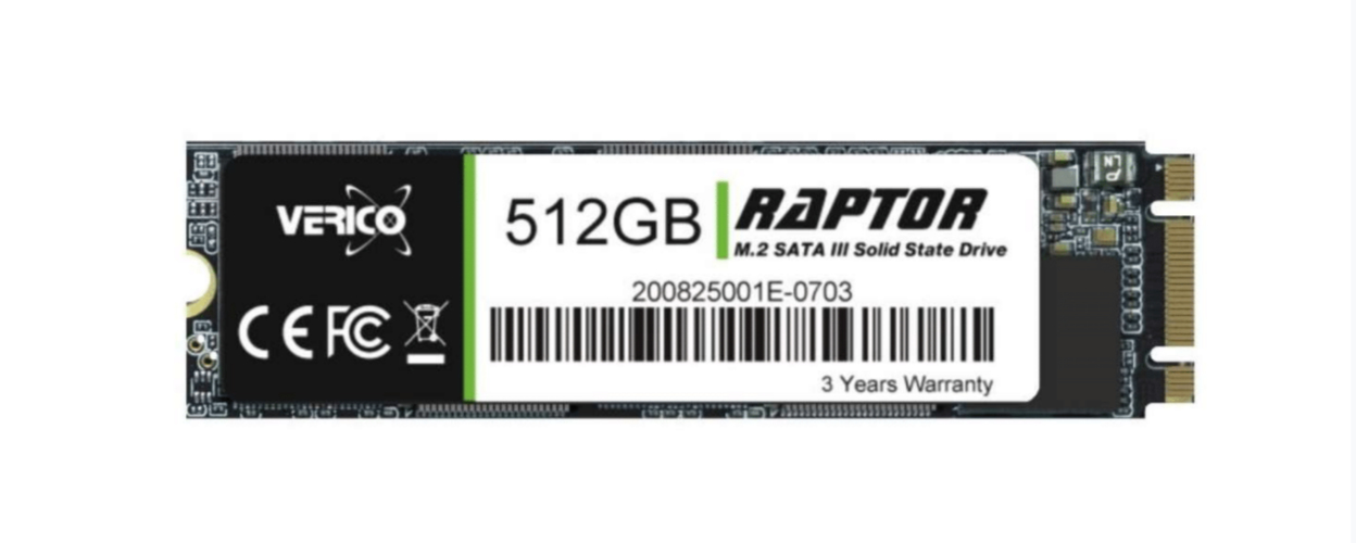 Ssd M.2 Verico (1Ssor-Ssm2M3-Nn) Raptor 512Gb Sata 2280 3Dnand