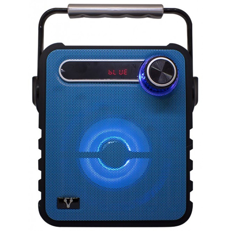 Bocina Portátil Bluetooth Vorago Bsp-200 Microsd/Fm/Bt  Azul