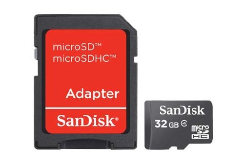 Memoria Microsd Sandisk 32Gb C/Adaptador (Sdsdqm-032G-B35A)