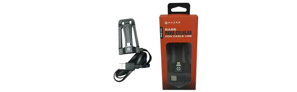 Soporte Para Iphone Naceb Ligthning Negro