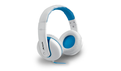 Diadema Acteck Ac-02010 Hd-600 Diadema Color Blanco Alambrico