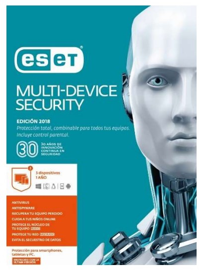 Eset Multidevice Security 3Usr 1Yr V2018 (Tmeset-205)