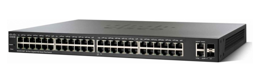 Switch Cisco 48Ptos Ge+2Ptos Combo Sfp/Rj45,Smartplus(Sg220-50-K9-Na)