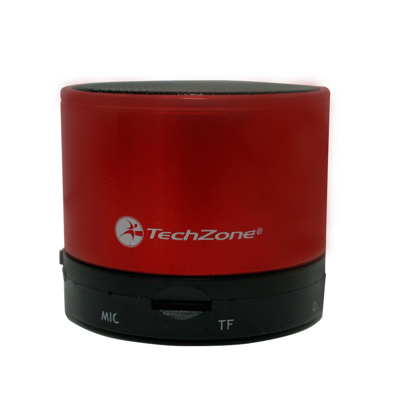 Bocina Techzone Bluetooth Rojo Tz15Spbt-R