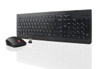Kit Teclado Y Mouse Lenovo 4X30M39482 Receptor Usb Espanol Negro