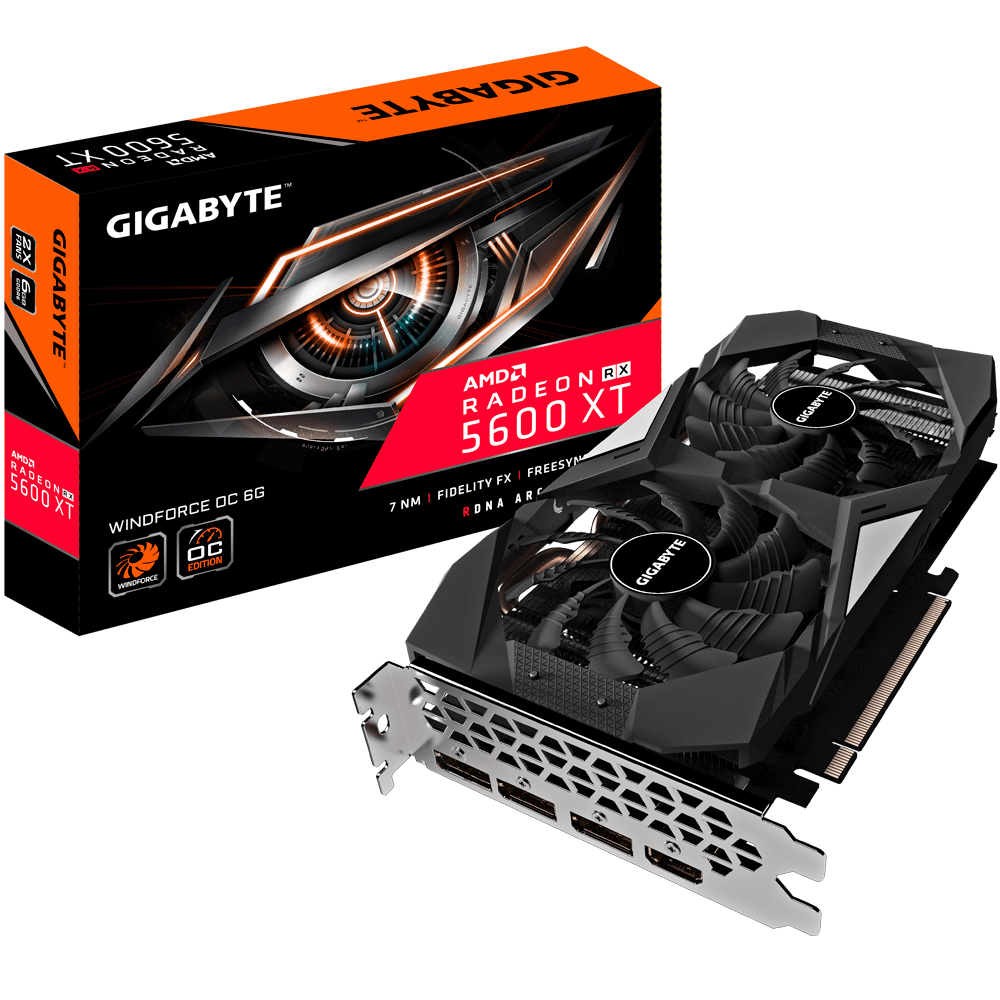 Tarjeta De Video Gigabyte Gv-R56Xtwf2Oc-6Gd Windforce Gdr6 Hdmi