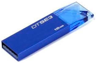 Memoria Flash Kingston 16Gb Usb 2.0 Azul Metalico Dtse3 Kc-U6816-4C1B