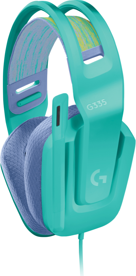 Diadema Gamer Logitech G335 Alambrico Para Pc/Xbox/Ps4/Switch Menta