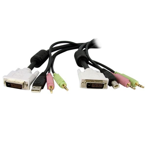 Startech Cable 1.8M Switch Conmutador Kvm Dvi-D Dvid4N1Usb6