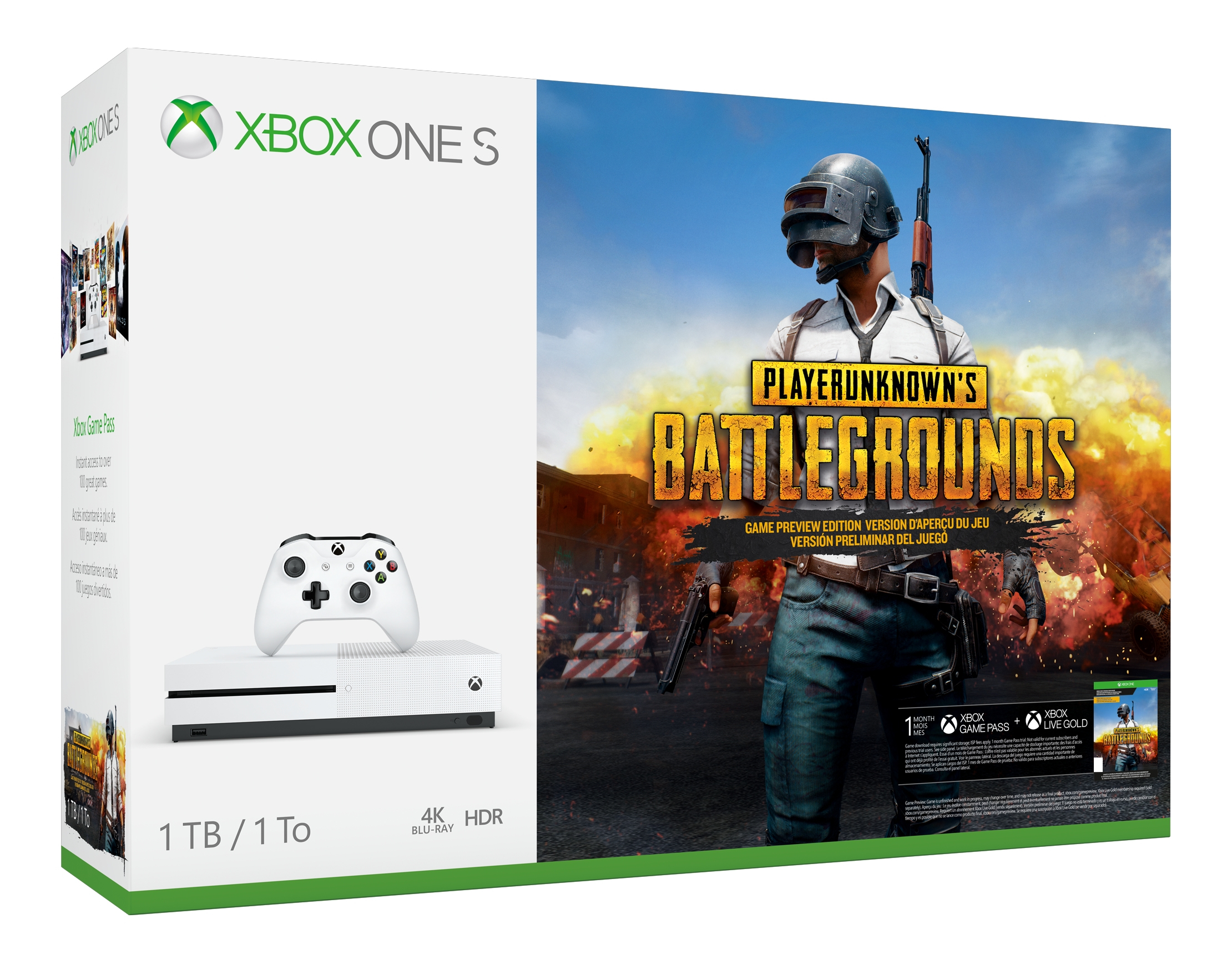 Xbox One S 1Tb Pubg Bundle Microsoft 234-00301