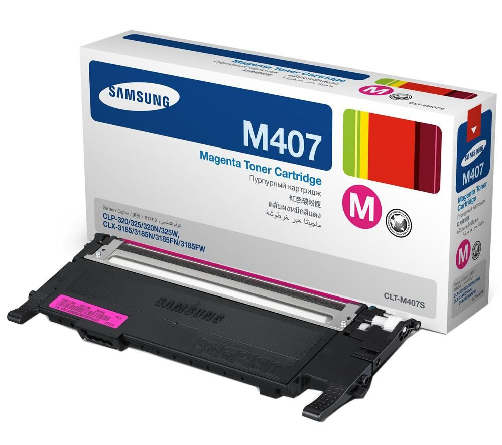 Toner Samsung Clt-M407S Magenta Para Clp-320/325  Clx-3185