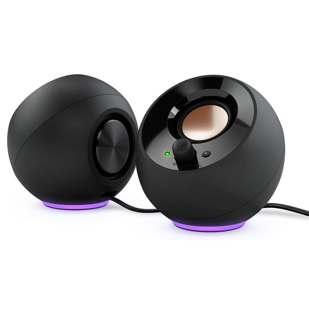 Bocinas Para Computadora Creative Pebble Se Rgb 2.0 4.4W Rms Alámbrico Negro 51Mf1725Aa000