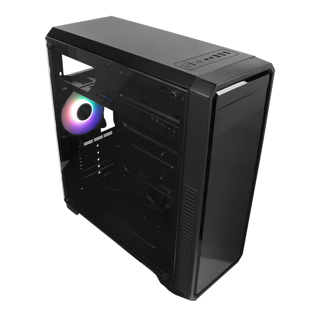 Gabinete Gamer Game Factor Csg300 Atx Ventana Vidrio Templado
